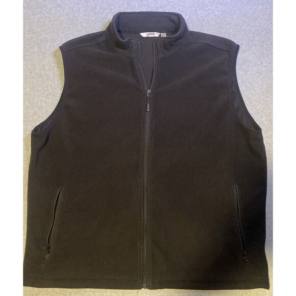 33000 Ft Men's Fleece Vest Outerwear Full BlackSize 2XL - Picture 1 of 5